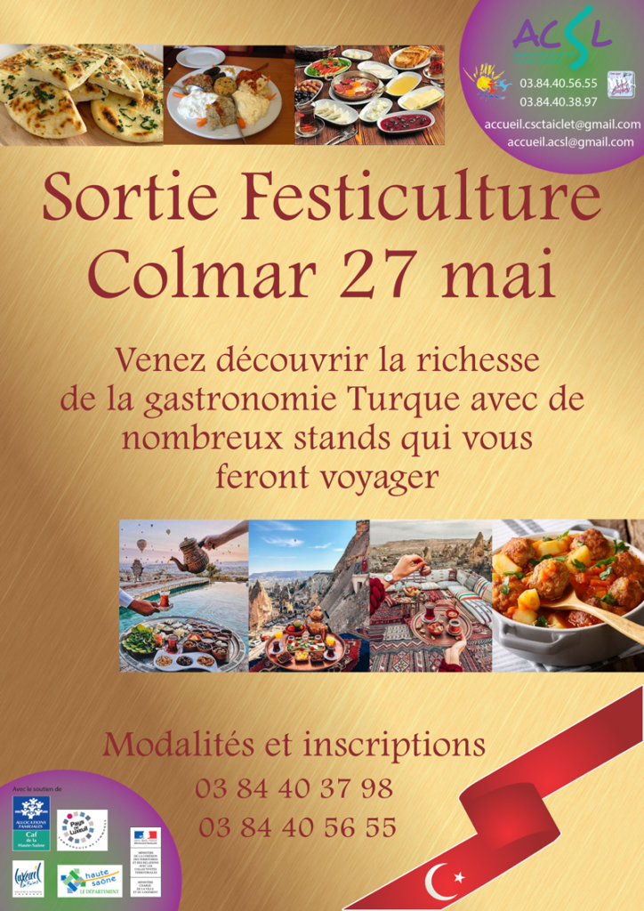 Sortie Festiculture - Colmar - Samedi 27 mai