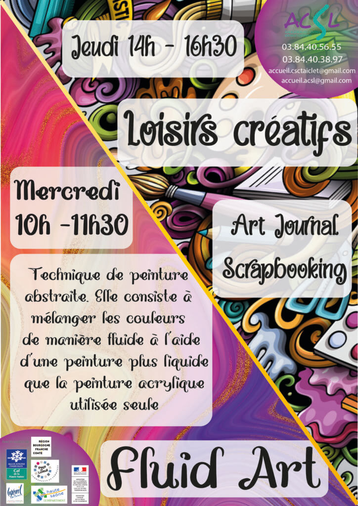 Visuel loisirs créatifs et fluid art