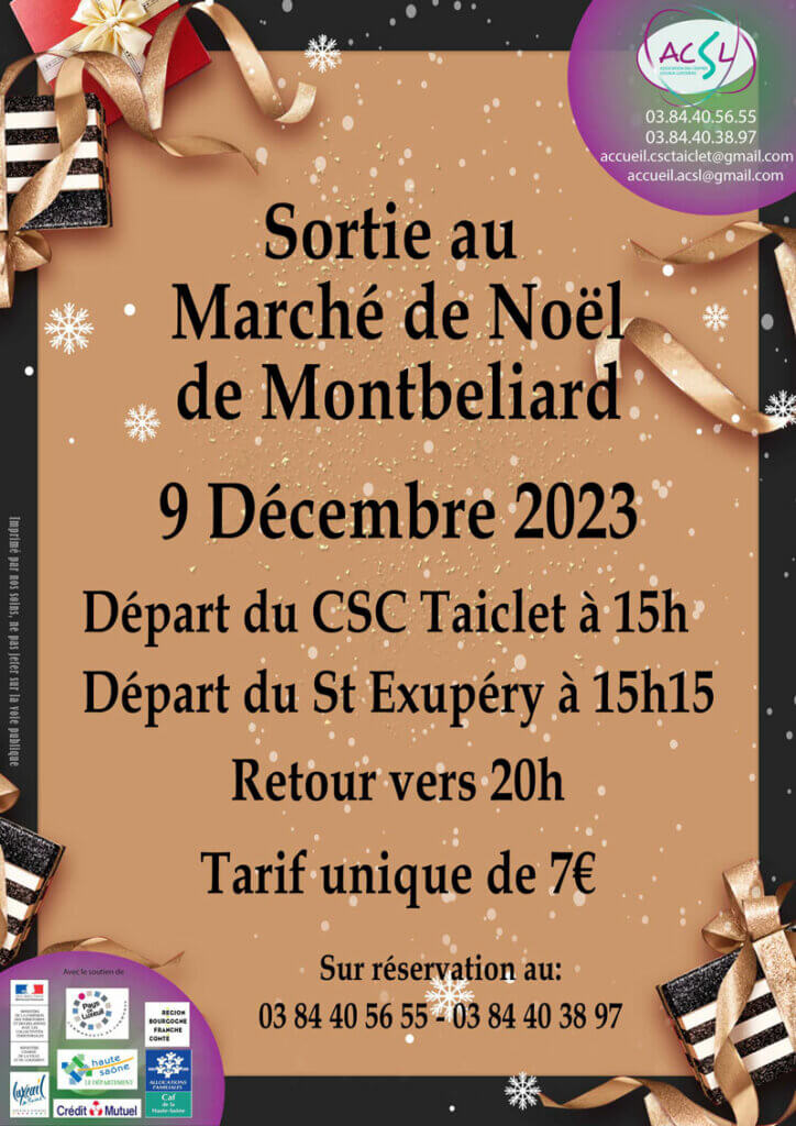 Visuel sortie au marché de Noël de 