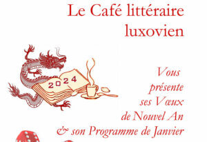 Bannière du programme du café littéraire de janvier 2024