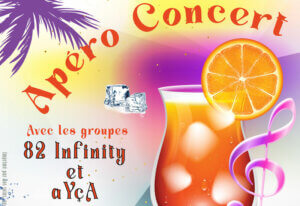 Bannière de l'apéro concert du 28 juin 2024